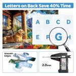 2000 Piece Puzzle for Adults, Serene Mountain Cabin with Golden Retriever, Wildflowers & Lakeside Landscape, Vibrant Jigsaw Puzzle, for Nature and Dog Lovers, 39" x 28"