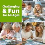 Braies Lake Jigsaw Puzzles 1000 Pieces Nature Landscape Puzzles for Adults 1000 Pieces with Letters on Back Hard Impossible Difficult Challenging Family Puzzle Mountain Lake Scenery Puzzles