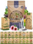 18 Herbal Tea Seeds Variety Pack for Gardening