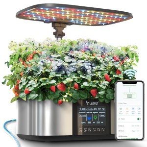 Smart Indoor Hydroponics Growing System with LED Light