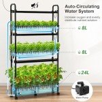 90-Pod Hydroponics Indoor Garden with LED Light