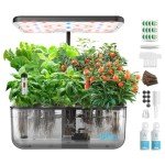 iDOO Hydroponics Indoor Herb Garden System 12 Pods