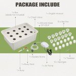 Hydroponic Growing Kit with Air Pump - 12 Holes