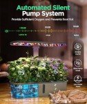 Smart Hydroponic Indoor Garden with 24W Grow Light