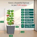 30-Plant Indoor Hydroponic Tower Growing System