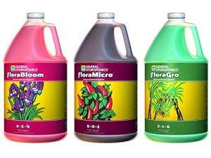 Hydroponics Flora Grow, Bloom & Micro Fertilizer Set