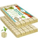 Hydroponic Seed Starter Rockwool Cubes - 100 Plugs