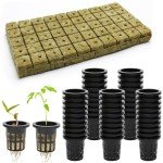 Rockwool Cubes for Hydroponics Seed Starting 100 Pcs
