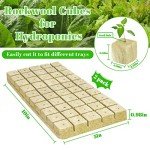 Hydroponic Seed Starter Rockwool Cubes - 100 Plugs