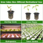 Rockwool Cubes for Hydroponics Seed Starting 100 Pcs