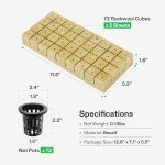 VIVOSUN 72 Rockwool Cubes and Net Pots Set