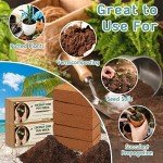 4 Pack Organic Coco Coir Bricks for Gardening