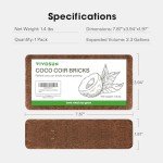 VIVOSUN Natural Organic Coco Coir Brick for Plants