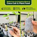 Organic Coco Coir Seed Starter Pellets - 50 Pack