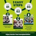 Organic Coco Coir Seed Starter Pellets - 50 Pack