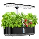 Indoor Hydroponic Herb Garden with LED Grow Light
