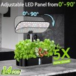 Indoor Hydroponic Herb Garden with LED Grow Light
