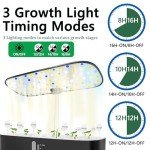 Indoor Hydroponic Herb Garden with LED Grow Light