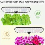 Indoor Hydroponic Herb Garden with LED Grow Light