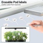 Indoor Hydroponic Herb Garden with LED Grow Light