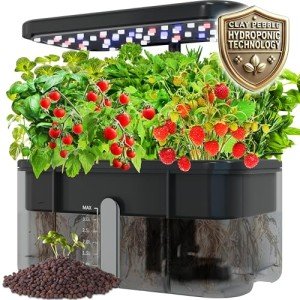 Indoor Hydroponic Herb Garden Kit with LED Light