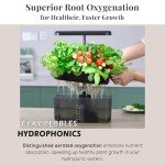 Indoor Hydroponic Herb Garden Kit with LED Light