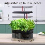 Indoor Hydroponic Herb Garden Kit with LED Light