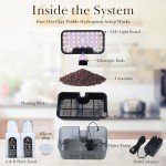 Indoor Hydroponic Herb Garden Kit with LED Light