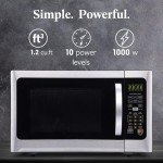 Farberware Countertop Microwave Oven with Sensor Cooking, 1.2 cu. Ft, Stainless Steel