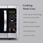 Farberware Countertop Microwave Oven with Sensor Cooking, 1.2 cu. Ft, Stainless Steel