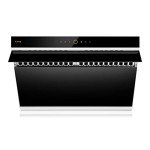 FOTILE JQG7505 30” Under-Cabinet or Wall-Mount Range Hood | Dual DC-Motor | Slant Vent Design | Hands Free On and Off | Touchscreen with 4 Speed Level | Modern Kitchen Onyx Black Glass