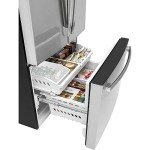 GE GNE27JYMFS 36" French Door Refrigerator with 27 cu. ft. Total Capacity Energy Star LED Lighting Internal Water Dispenser Spill-Proof Shelves in Fingerprint Resistant Stainless Steel
