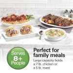 Hamilton Beach Portable 7 Quart Programmable Slow Cooker with Three Temperature Settings, Lid Latch Strap for Easy Travel, Dishwasher Safe Crock, Black (33474G)