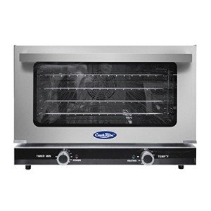 Commercial Electric Convection Oven,COOKRITE CRCC-50 Commercial Medium Electric Countertop Convection Oven Stainless Steel Countertop Ovens Compact Toaster 1/2 Shelves