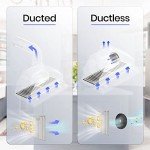 EKON NAB02-30" 900CFM Range Hood Insert, Ducted/Ductless Built-in Range Hoods with Remote/4 Speeds Touch Control LCD Display,2pcs Baffle Filters,Adjustable Leds Lights for Over Kitchen Stove