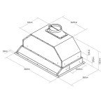 EKON NAB02-30" 900CFM Range Hood Insert, Ducted/Ductless Built-in Range Hoods with Remote/4 Speeds Touch Control LCD Display,2pcs Baffle Filters,Adjustable Leds Lights for Over Kitchen Stove