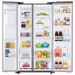 SAMSUNG RS27T5561SR 26.7 Cu. Ft. Side-by-Side Refrigerator with 21.5 inch Touch-Screen Family Hub