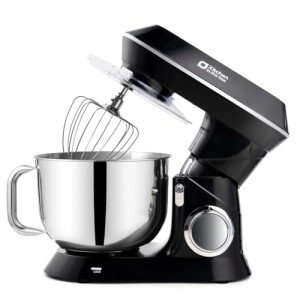 Kitchen in the box Stand Mixer, 900W 7.5QT Kitchen Electric Mixer, 6-Speed Tilt-Head Food Mixer for Baking with Dough Hook,Wire Whip,Beater (Black)