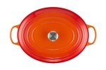 Le Creuset Enameled Cast Iron Signature Oval Dutch Oven, 15.5 qt., Flame
