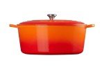 Le Creuset Enameled Cast Iron Signature Oval Dutch Oven, 15.5 qt., Flame