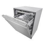LG LDP6810SS 24" Top Ctrl Dishwasher, 44 dBA, 3rd Rack, TrueSteam, ThinQ