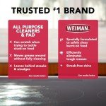 Weiman Cooktop and Stove Top Cleaner Kit - Glass Cook Top Cleaner and Polish 10 oz. Scrubbing Pad, Cleaning Tool, Razor, Scraper