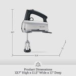 Breville the Handy Mix Scraper™ Mixer, BHM800DBL, Damson Blue
