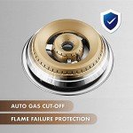 FOTILE GLS30501 30” Stainless Steel 5-Burner Gas Cooktop, Tri-Ring 22,000 BTUs Center Burner with Flame Failure Protection Removable Grates and Installation/LP Kit