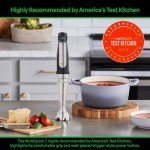 Braun MultiQuick 7 3-in-1 Immersion Hand Blender with Variable Speed and Patented Technology - Includes 2-cup Chopper, Whisk + Beaker for Fast Blending, Stainless Steel, MQ7035X