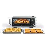 Ninja, Toaster Oven, Air Fryer, Thermometer, Toaster Oven Air Fryer Combo, Stainless Steel, Quick meals, Fries, Frozen Food, Air Fry, Dehydrate, Reheat, 13-in-1, Less Oil, Flip Away Oven, Foodi, SP351