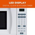 Commercial CHEF CHM770W Counter Top Microwave Oven, 0.7 Cubic Feet, White