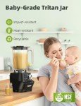 Nuwave Infinity Commercial Blender, Heavy-Duty Smoothie Blender w/ 2.5HP Copper Motor & Laser-Cut Blades, Last 100 Years, Quick Ice Crushing, 64oz Tritan Jar, NSF Certified, 10 Speeds, Self-Cleaning