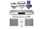 Hauslane 30 Inch - Under Cabinet Range Hood, Stainless Steel Hood, Vent Hood 30 Inches, Stove Vent Hood for Kitchen, Kitchen Vent Hoods 30 Inch with LED - Chef Series PS18