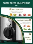 Juicer Machine, HOUSNAT Centrifugal Juicer,Extractor Max Power 800W Juice, 65MM Chute for Whole Fruit and Vegetables, Juice Extractor with 3 Speeds Quick Juicing, Easy to Clean, BPA Free,Silver